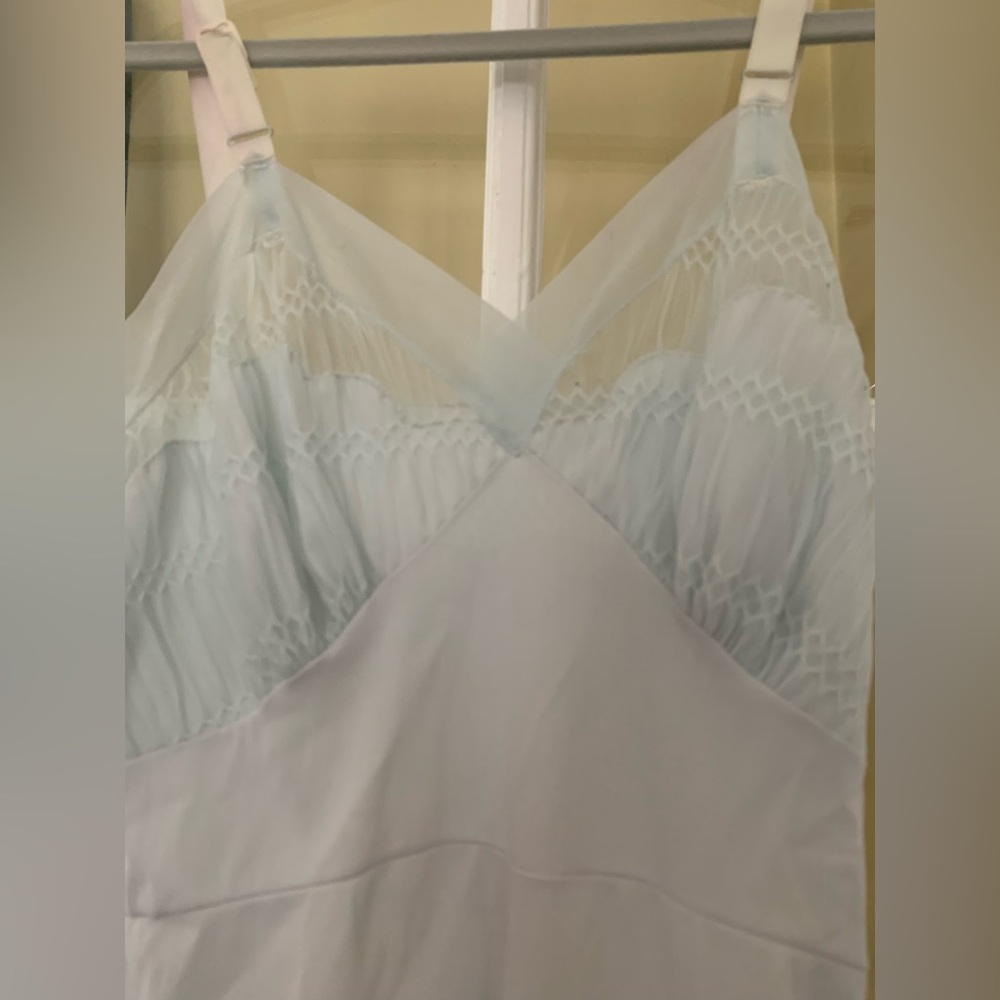 Vintage Val Mode Size 32 Powder Blue Nightie Lingerie Sexy Pinup Rockabilly - Picture 2 of 7